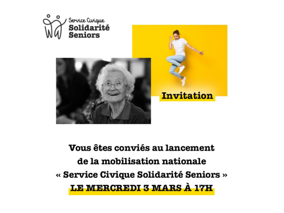 Lancement du Service Civique Solidarité Seniors