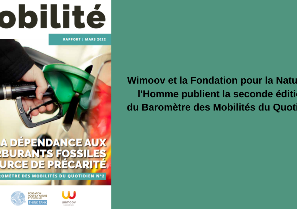 2nde édition du Baromètre des Mobilités du Quotidien