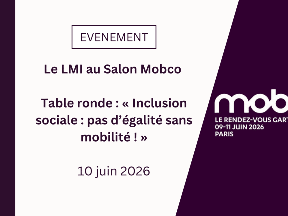 [Evènement] Le Laboratoire de la Mobilité Inclusive au Salon Mobco 2026