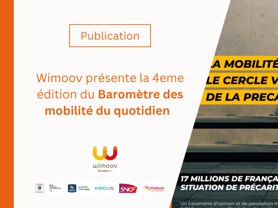[Publication]  Baromètre des Mobilités du Quotidien 2026 : Wimoov présente les résultats de la 4e édition
