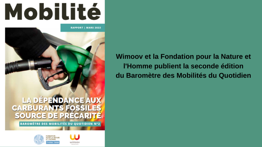 2nde édition du Baromètre des Mobilités du Quotidien