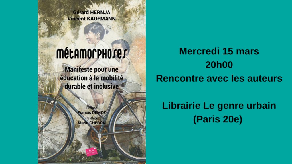 [ÉVÉNEMENT] Mercredi 15 mars venez rencontrer les auteurs de l'ouvrage 