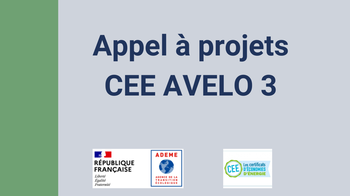 [Partenaire] L'ADEME lance l'appel à projets CEE AVELO 3 jusqu'au 15 décembre 2023