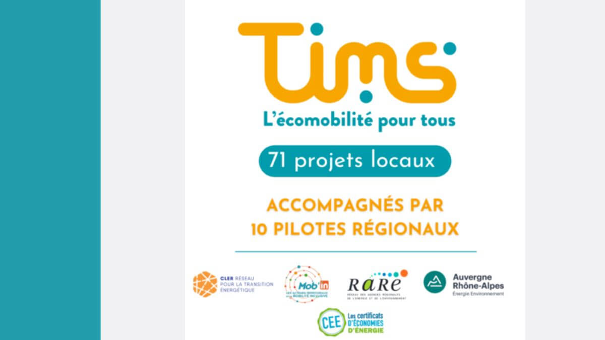 [Programme Tims] 71 projets lauréats en faveur de la mobilité durable et solidaire dévoilés.