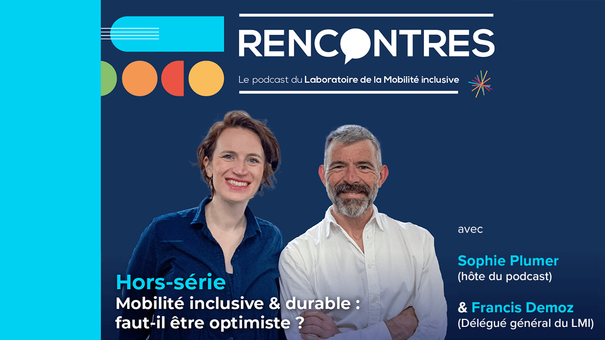 2 ans après le lancement du projet inclusion-Transition : quel bilan, quelles pistes d'action et quelles perspectives ? Bienvenue sur RENCONTRES, le podcast du Laboratoire de la Mobilité inclusive. Ne manquez surtout pas cet épisode hors-série ayant pour thème 